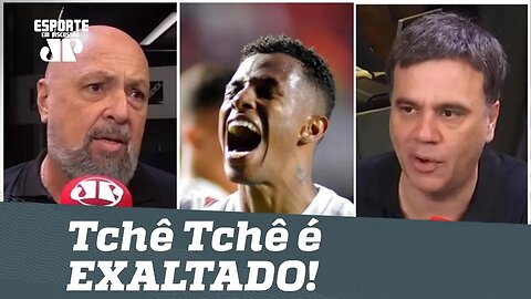 Tchê Tchê é EXALTADO: "parece que tá no São Paulo há 800 anos!"