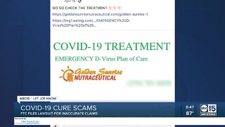 COVID-19 cure scams