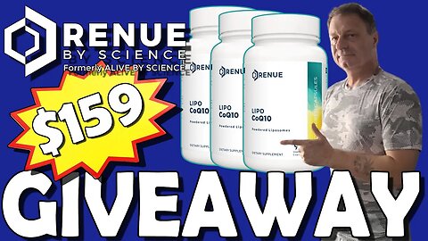 $159 MEGA CoQ10 GIVEAWAY | RENUE by SCIENCE