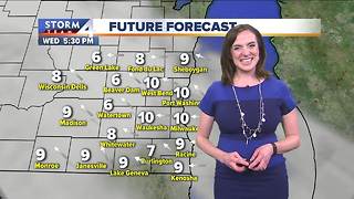 Mild temperatures and April showers ahead