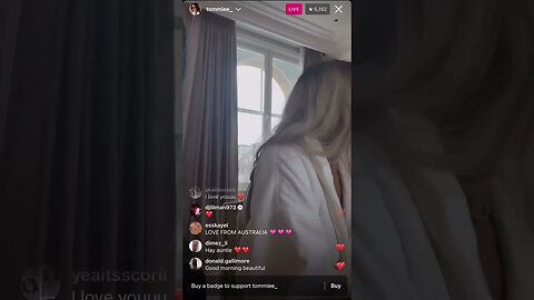 Tommie Lee Munching On Some Yummies On Instagram Live