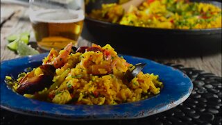 Seafood Paella with Shrimp