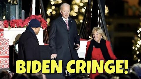 BIDEN CRINGE: Takes so long to come on stage, LL Cool J has to AWKWARDLY re-introduce Joe again🤦‍♂️