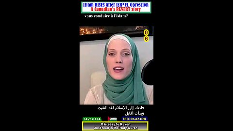 Islam RISES After ISR-EL Opression - Canadian Woman Emotional Muslim Revert Story 06#why_islam