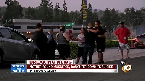 Mother killed, daughter found dead in Mission Valley