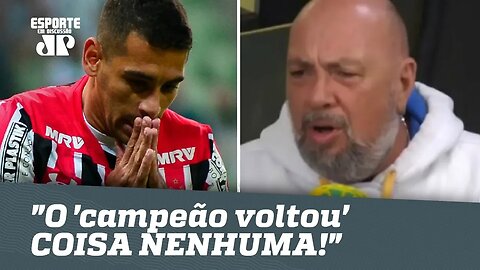 "O 'campeão voltou' COISA NENHUMA!", dispara narrador