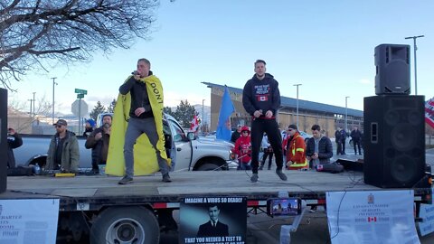 Okanagan Freedom Convoy Osoyoos Pt.4 "RC & Red Pill Rappers" Feb.19, 2022 #irnieracingNews