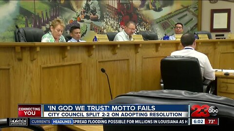 'In God We Trust' motto fails in Delano