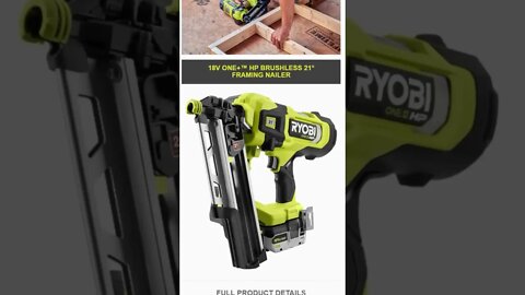 New Ryobi Framing Nailer #shorts