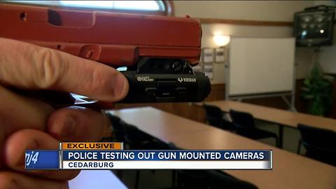 Cedarburg Police trying out cameras mounted to guns