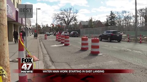 Water main replacement to close parts of East Lansing