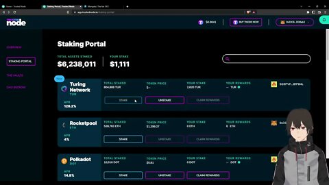 How To Stake $TUR With Trusted Node