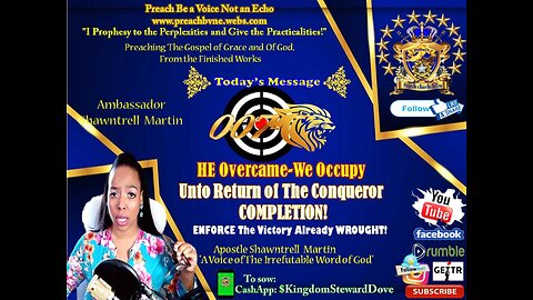 OO7 Kingdom Occupation HE Overcame-We Occupy Unto Return of The Conqueror COMPLETION