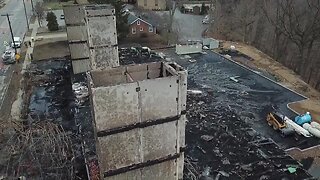 Drone video captures the damage of Rocky River condo fire