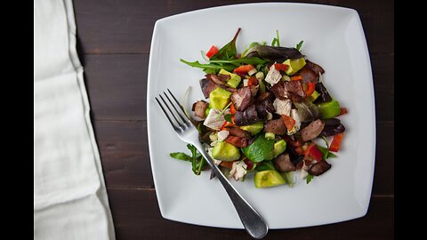 KETO CHICKEN SALAD With A CREAMY CHIMICHURRI Dressing