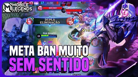 O META BAN DO ÉPICO É MUITO ENGRAÇADO KKKKK | ÉPICO AO MÍTICO SOLO SEM EMBLEMA #5 | MLBB