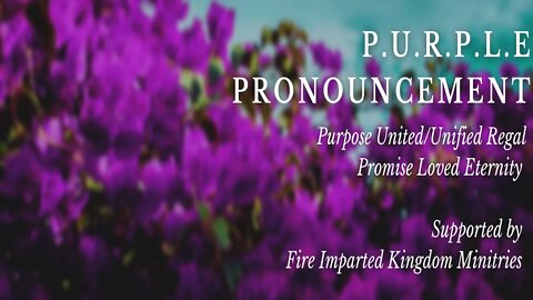 Purple Pronouncement: Kingdom Direction: ‭‭Psalms 119:133-135‬ | Jeremiah 33:3 (Episode 10)