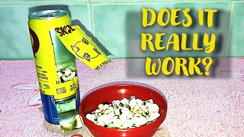 SODA CAN POPCORN MAKER - REAL OR FAKE?