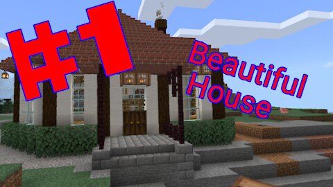 Minecraft / built a beautiful house quickly and beautifully