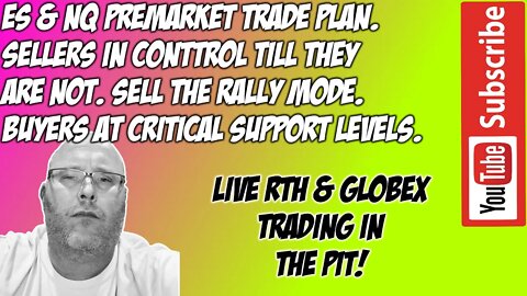 ES NQ Premarket Trade Plan - The Pit Futures Trading