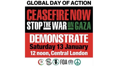 London March For Palestine 13th January 2024 (Global Day of Action)