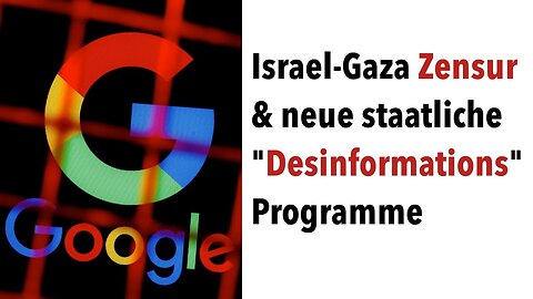 Die Israel-Gaza Zensur & neue staatliche "Desinformations"-Programme@acTVism Munich🙈