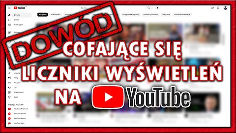 Dowód - Cofające się liczniki na YouTube