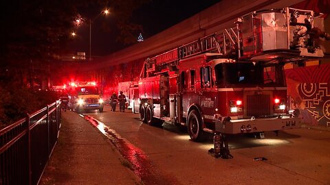 Residents evacuated after fire at Lakeview Towers in Cleveland