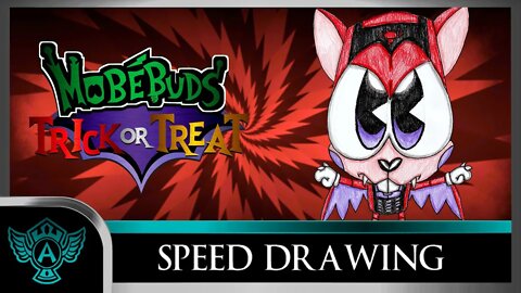 Speed Drawing: MobéBuds Trick or Treat - Brawlvamp | A.T. Andrei Thomas 2022