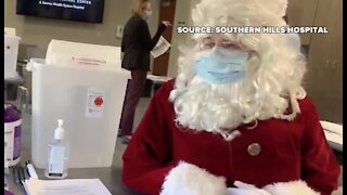 Santa got his COVID-19 vaccine today in Las Vegas