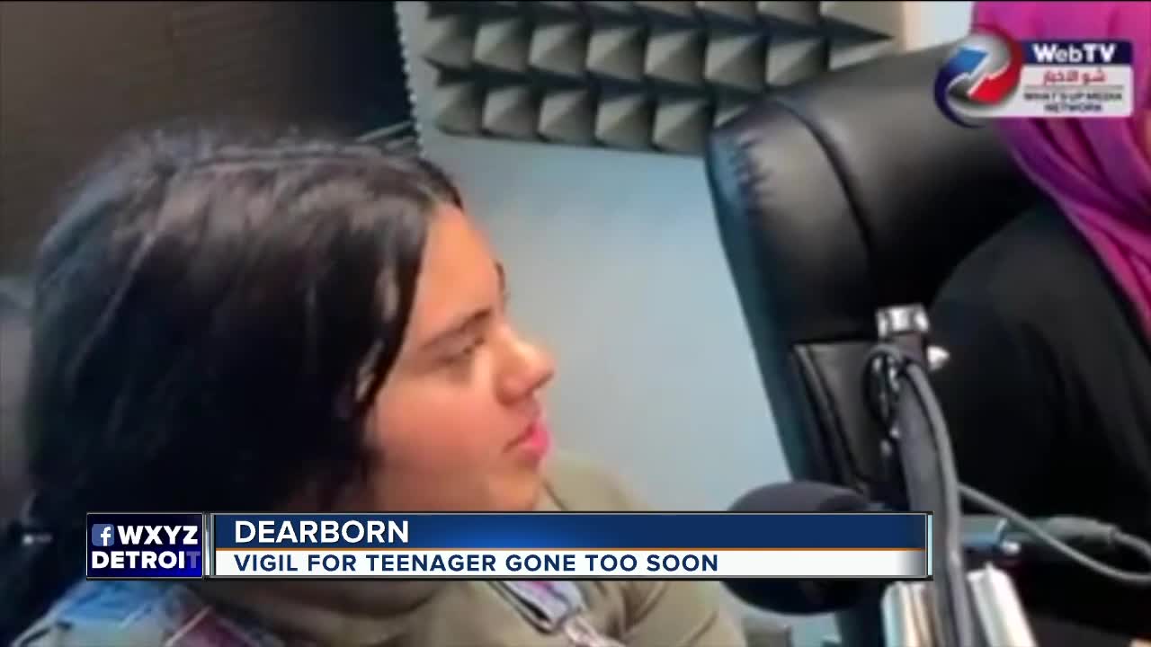 Vigil for Dearborn High School teen gone too soon