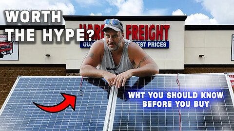 Harbor Freight Solar Panels and WHAT YOU NEED TO KNOW before you buy them