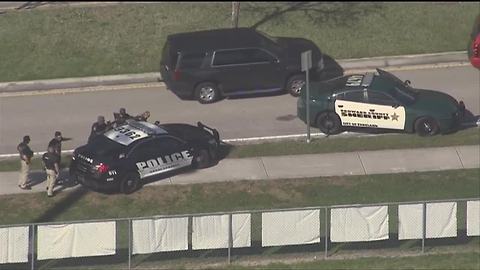 RAW VIDEO: Aerials over school shooting scene near Miami