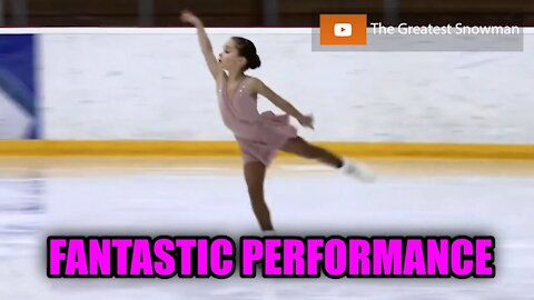 PHENOMENAL SKATING from a 8 yo girl! Polina Sazhina. Fantastic Performance on the Ice