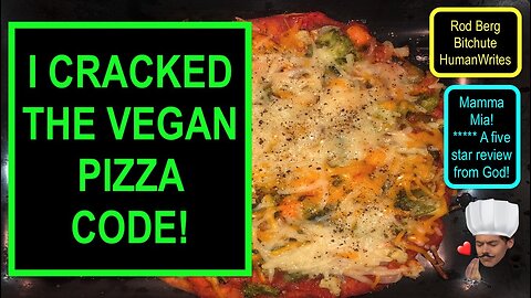 I CRACKED THE VEGAN PIZZA CODE! TEAMWORK MAKES THE DREAMWORK! :)