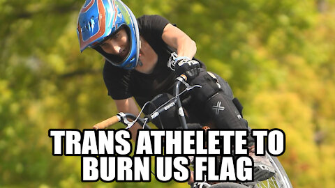 Trans Olympian Vowed To Burn Flag At Podium