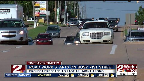 Road work starts on busy 71st Street