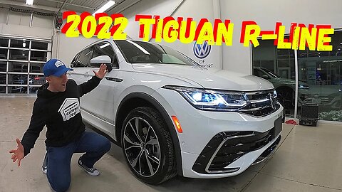 2022 VOLKSWAGEN TIGUAN 2.0T SEL R-LINE ORYX WHITE PEARL - Walkaround & Review - Basil VW