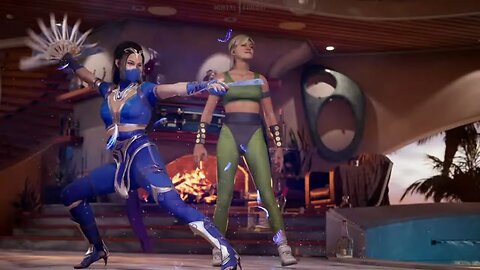 Mortal Kombat 1 2023 Beta Kitana & Sonya Blade Kameo Team Konya Gameplay