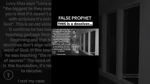 Do NOT listen to this mans teachings.. #shortvideo #falseprophet #shorts #short