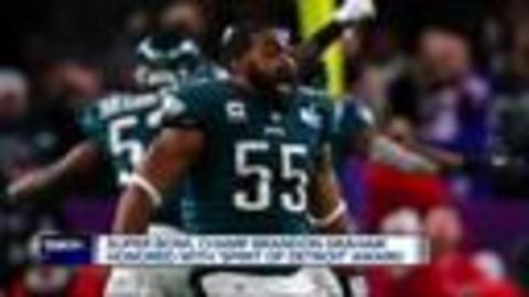 Super Bowl winner Brandon Graham honored with 'Spirit of Detroit' Award