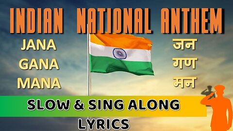 Learn JAN GAN MAN WITH LYRICS - INDIAN NATIONAL ANTHEM - #nationalanthem #india