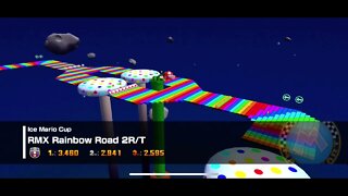 Mario Kart Tour - RMX Rainbow Road 2R/T Gameplay & OST