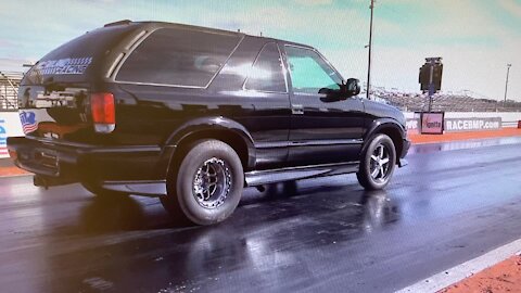 The LS Blazer dragging the trailer hitch