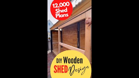 How To Build A Small Shed For Cheap I Woodworking Shed Plan I Wooden Shed Design