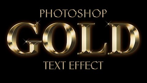 How to create gold text in Photoshop!