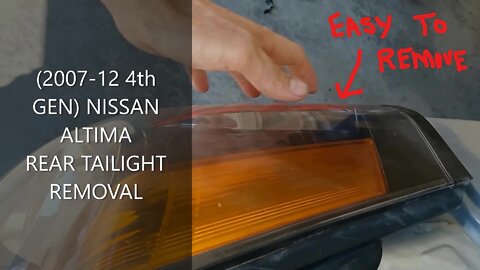 How TO: Nissan Altima 4th gen (2007-12)/Rear Tail-LIght REMOVAL...SUPER EASY!!!