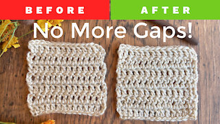 Stacked Single Crochet Stitch alternative turning chain Tutorial