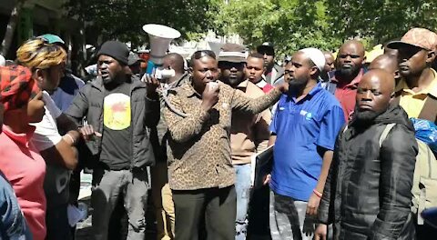 South Africa Cape Town - Refugees protest(Video) (BGF)