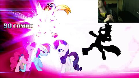 My Little Pony Characters (Twilight Sparkle, Rainbow Dash, And Rarity) VS Proto Man In A Battle